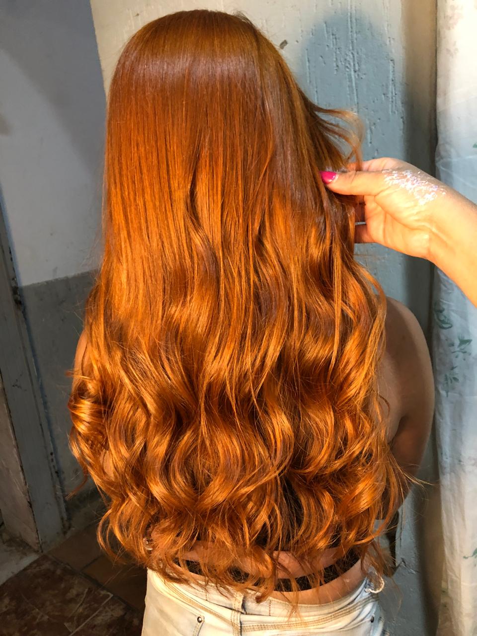 Coloração copper ruivo — Studio Lenny Aguiar